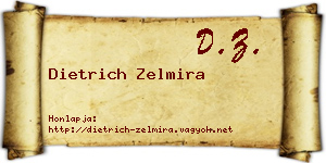 Dietrich Zelmira névjegykártya